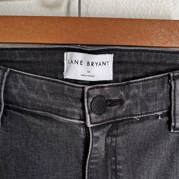 Lane Bryant Mid Rise Signature Fit Straight Jeans Black Size 18 - Picture 5 of 10